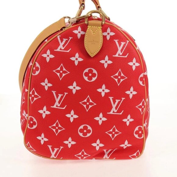 LOUIS VUITTON Monogram Speedy P9 Bandouliere 40 Bag Rouge M24420 Auth 150936SM - Picture 3 of 16